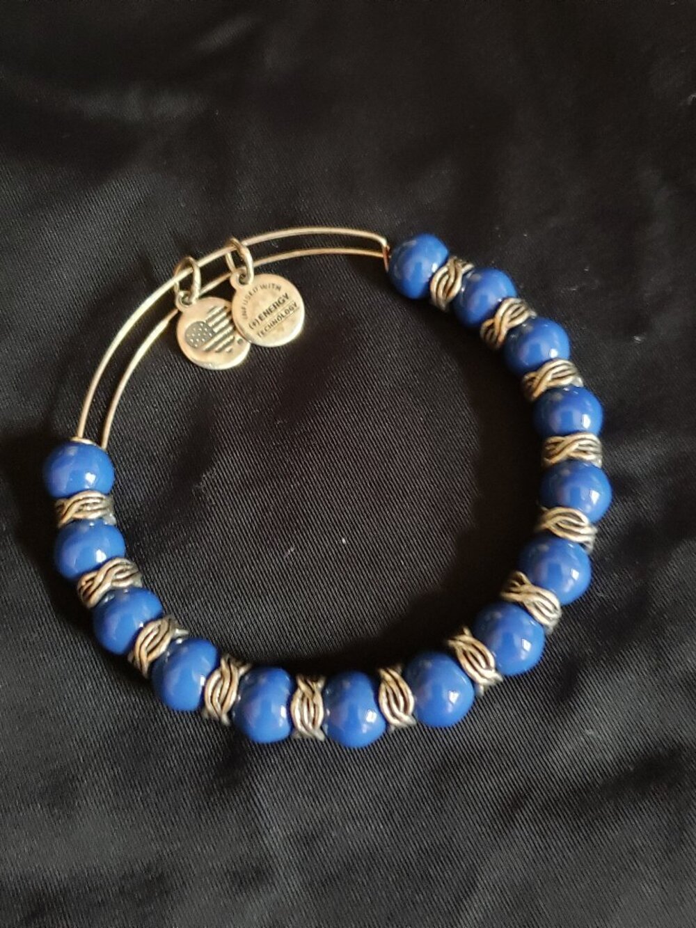 Alex and Ani Beaded Charm Adjustable Bangle Express Absolutely Gorgeous E 362